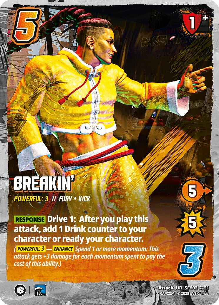 Image for Breakin' (SF602 7/21) (Challenger Series: Street Fighter 6) - UniVersus