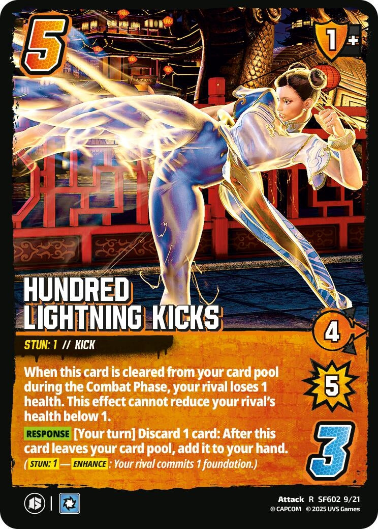 Image for Hundred Lightning Kicks (SF602 9/21) (Challenger Series: Street Fighter 6) - UniVersus