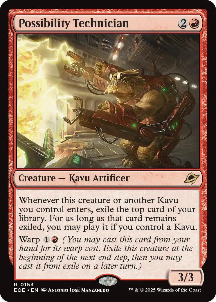 Image for Possibility Technician (153) (Edge of Eternities) - Magic: The Gathering