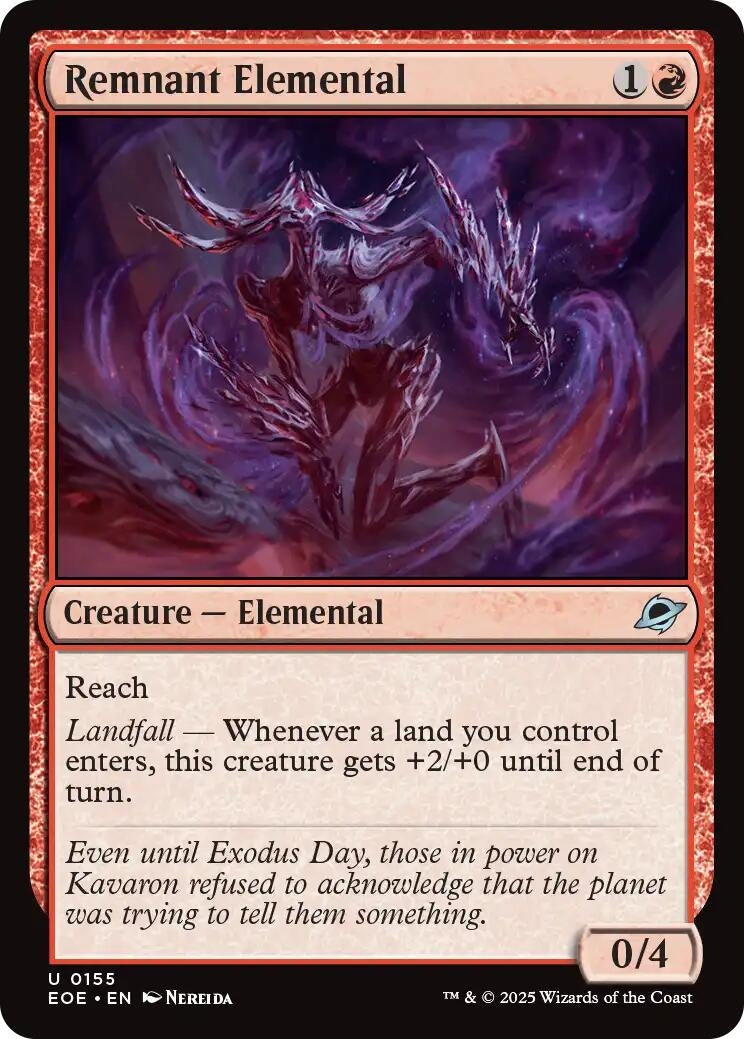 Image for Remnant Elemental (155) (Edge of Eternities) - Magic: The Gathering
