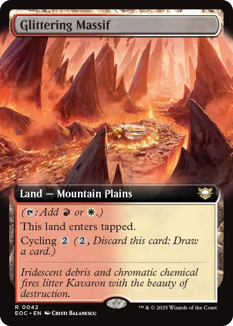 Image for Glittering Massif (Extended Art) (42) - Magic: The Gathering