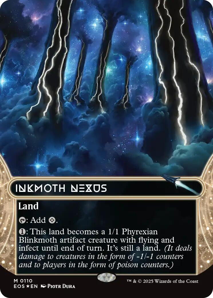 Image for Inkmoth Nexus (0110) (Borderless) (Galaxy Foil) (110) - Magic: The Gathering