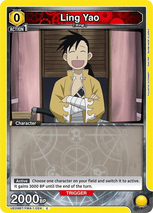 Image for Ling Yao (024) (Box Topper Foil) (UE09BT/FMA-1-024) (UE09BT: FULLMETAL ALCHEMIST) - Union Arena