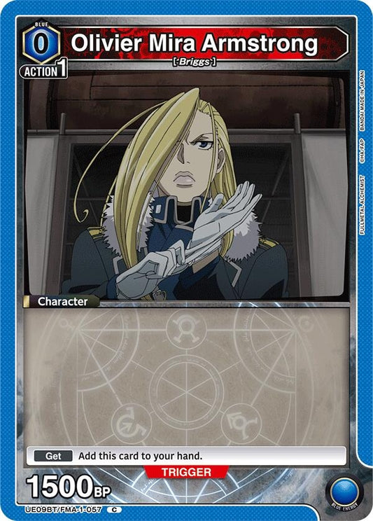 Image for Olivier Mira Armstrong (057) (Box Topper Foil) (UE09BT/FMA-1-057) (UE09BT: FULLMETAL ALCHEMIST) - Union Arena