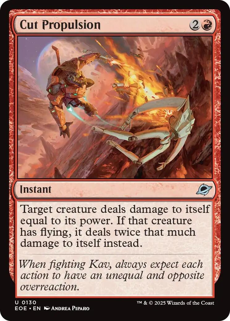 Image for Cut Propulsion (130) (Edge of Eternities) - Magic: The Gathering