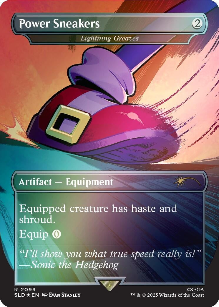 Image for Power Sneakers - Lightning Greaves (Rainbow Foil) (2099) - Magic: The Gathering