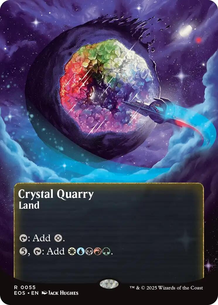Image for Crystal Quarry (0055) (Borderless) (55) (Edge of Eternities: Stellar Sights) - Magic: The Gathering