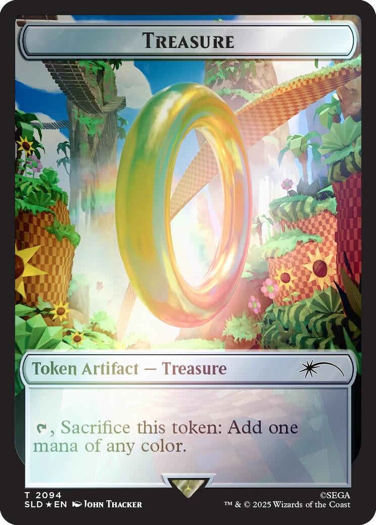 Image for Treasure Token (2094) (Rainbow Foil) (2094) - Magic: The Gathering