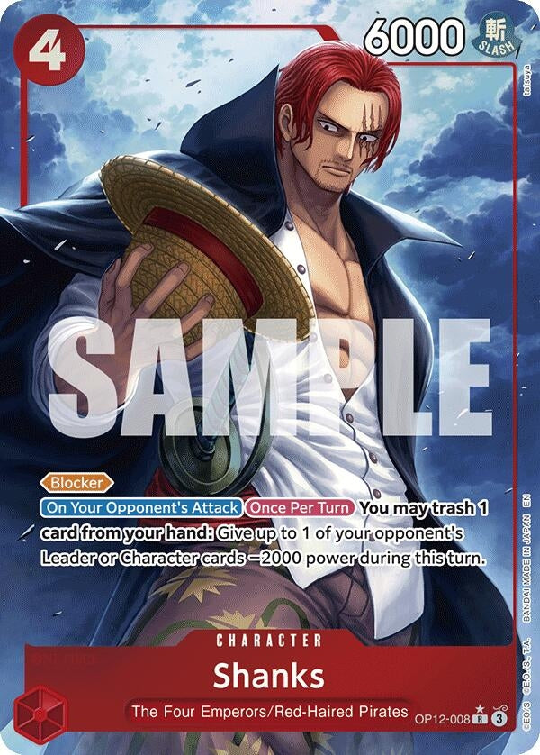 Image for Shanks (008) (Alternate Art) (OP12-008) (Legacy of the Master) - One Piece Card Game