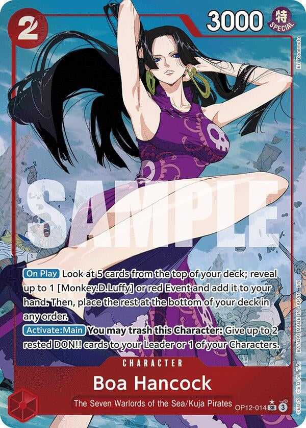 Image for Boa Hancock (Alternate Art) (OP12-014) (Legacy of the Master) - One Piece Card Game