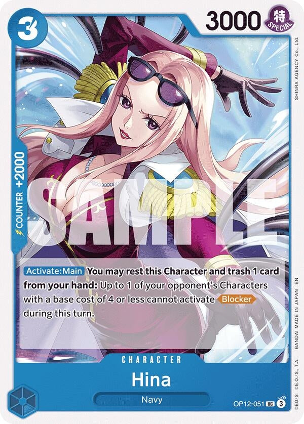 Image for Hina (OP12-051) (Legacy of the Master) - One Piece Card Game