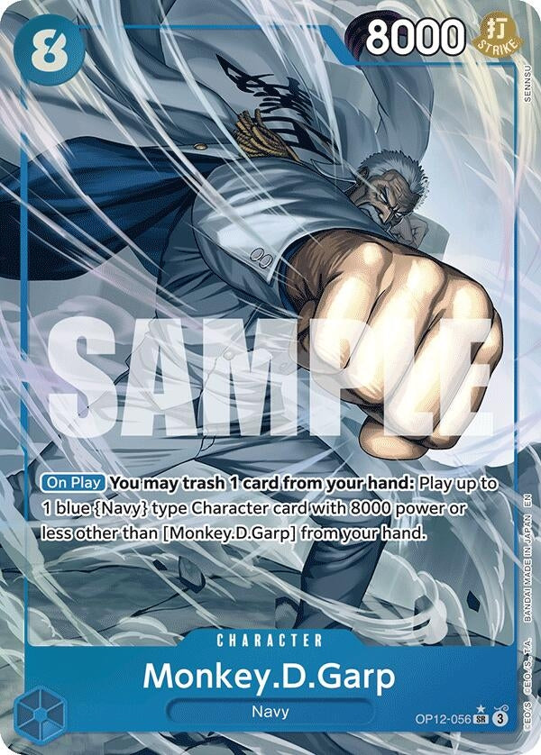 Image for Monkey.D.Garp (Alternate Art) (OP12-056) (Legacy of the Master) - One Piece Card Game