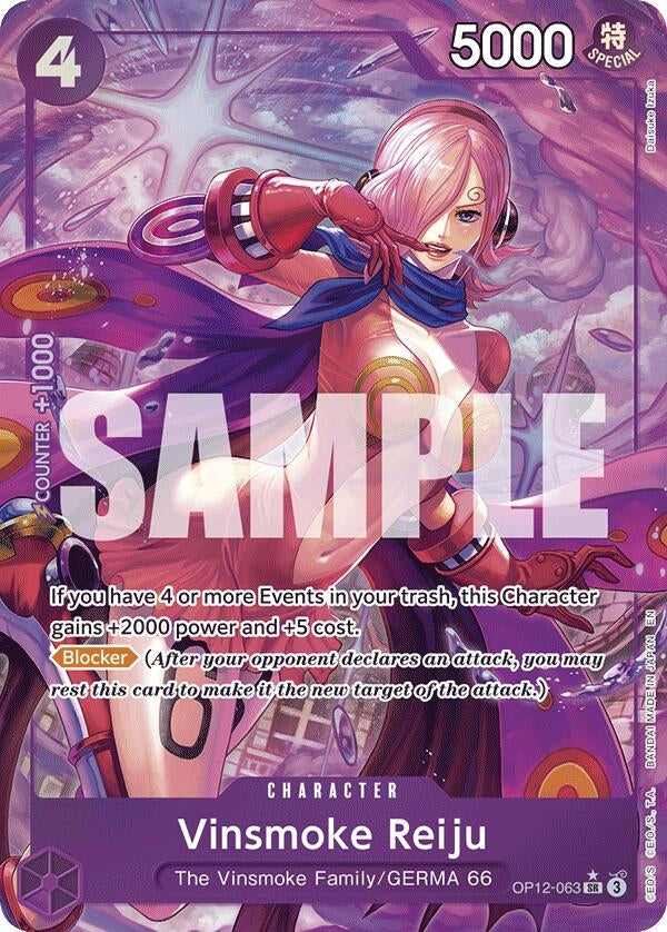 Image for Vinsmoke Reiju (Alternate Art) (OP12-063) (Legacy of the Master) - One Piece Card Game