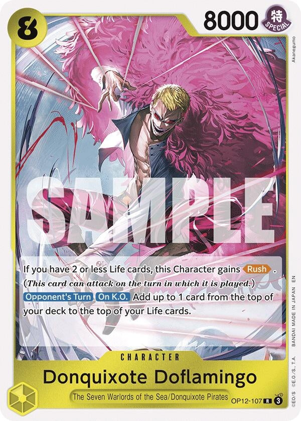 Image for Donquixote Doflamingo (OP12-107) (Legacy of the Master) - One Piece Card Game