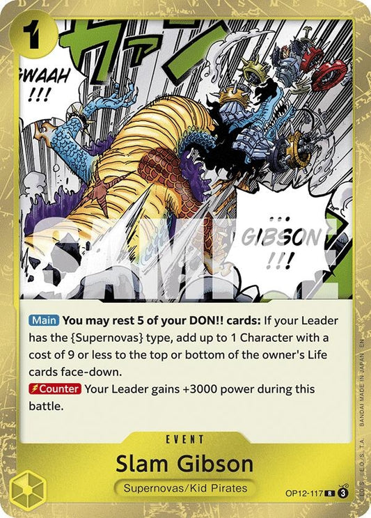 Image for Slam Gibson (OP12-117) (Legacy of the Master) - One Piece Card Game