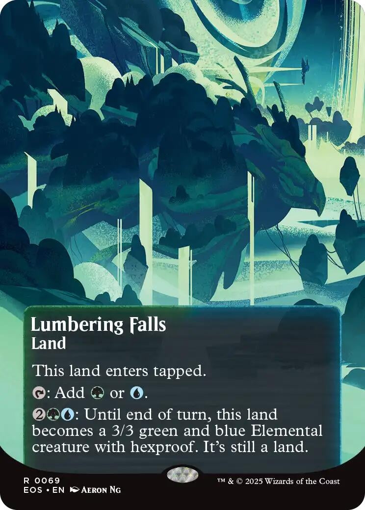 Image for Lumbering Falls (0069) (Borderless) (69) (Edge of Eternities: Stellar Sights) - Magic: The Gathering