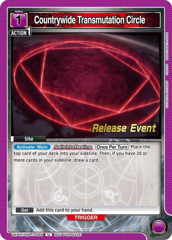 Image for Countrywide Transmutation Circle (UEPR/FMA-1-095) - Union Arena