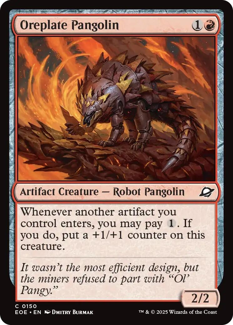Image for Oreplate Pangolin (150) (Edge of Eternities) - Magic: The Gathering