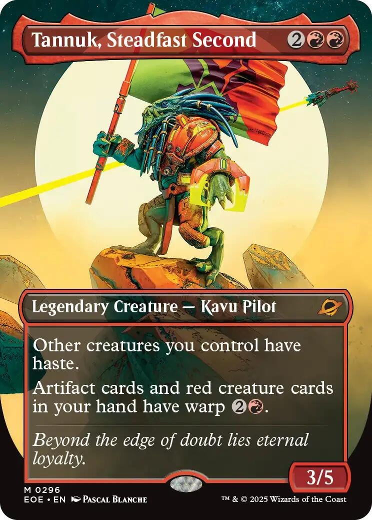 Image for Tannuk, Steadfast Second (Borderless) (296) (Edge of Eternities) - Magic: The Gathering
