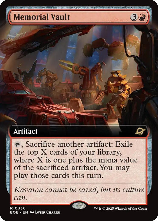 Image for Memorial Vault (Extended Art) (336) (Edge of Eternities) - Magic: The Gathering