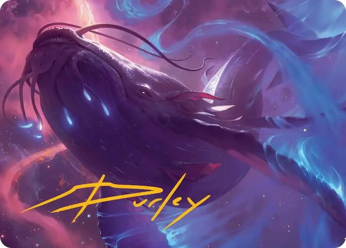 Image for Starbreach Whale Art Card (Gold-Stamped Signature) (9) - Magic: The Gathering