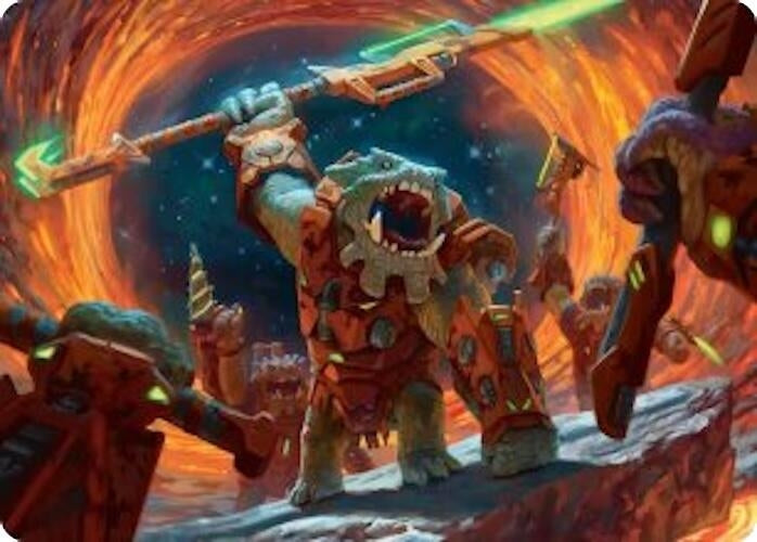 Image for Frontline War-Rager Art Card (16) - Magic: The Gathering
