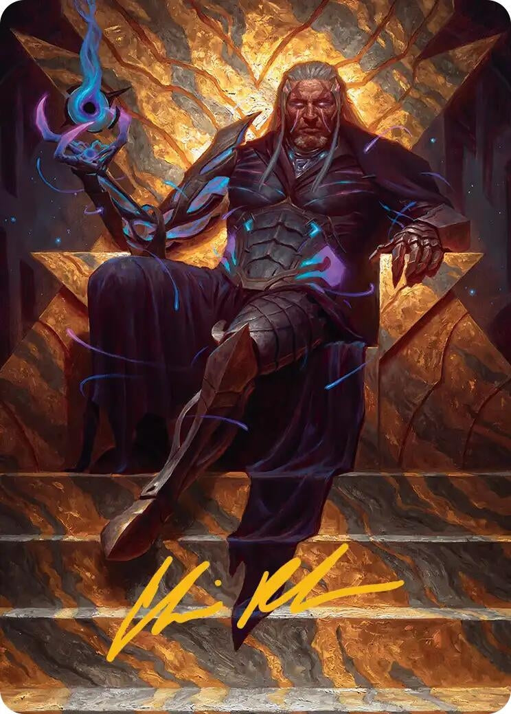 Image for Tezzeret, Cruel Captain Art Card (1/54) (Gold-Stamped Signature) (1) - Magic: The Gathering
