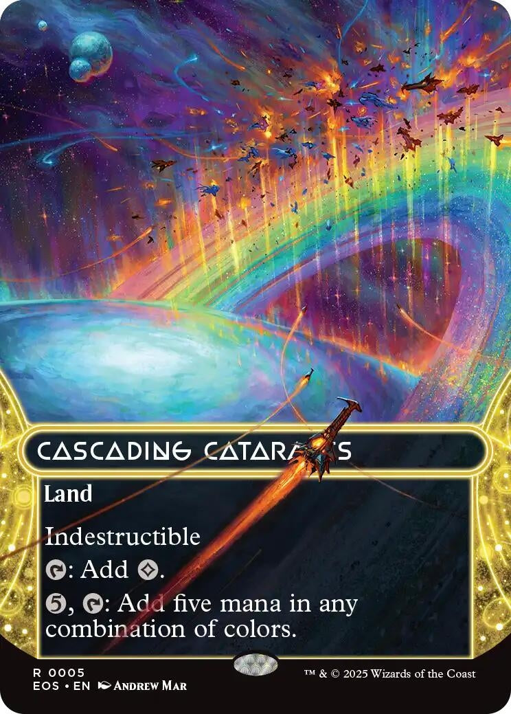Image for Cascading Cataracts (0005) (Borderless) (5) (Edge of Eternities: Stellar Sights) - Magic: The Gathering