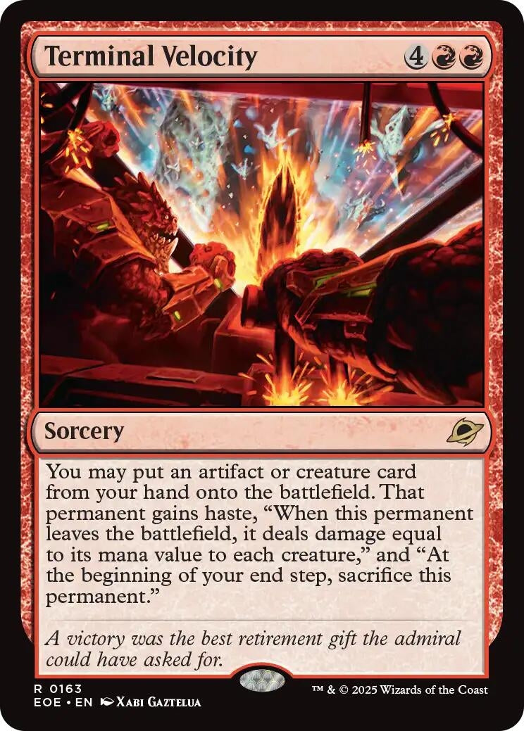 Image for Terminal Velocity (163) (Edge of Eternities) - Magic: The Gathering