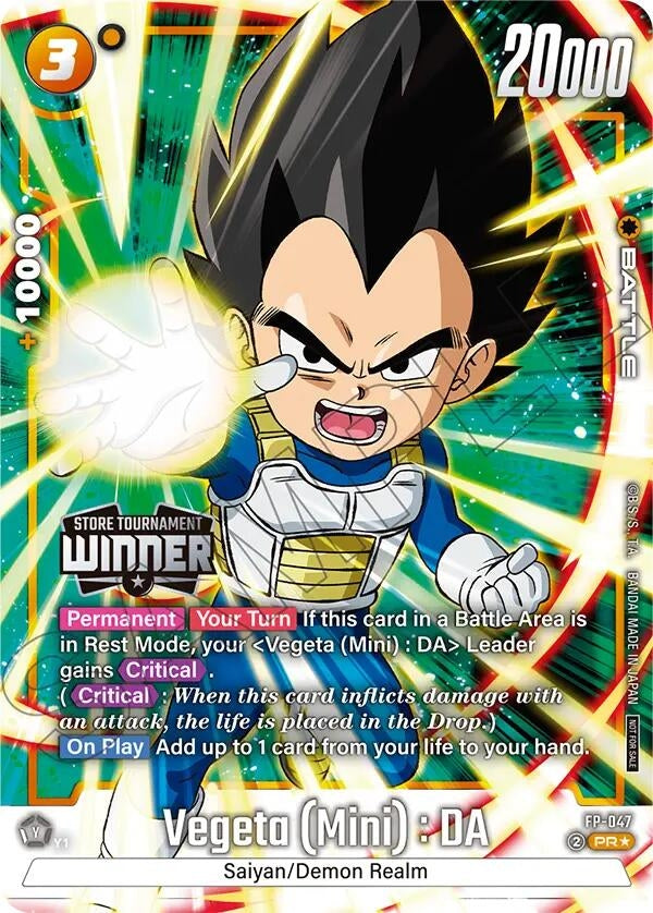 Image for Vegeta (Mini) : DA - FP-047 (Tournament Pack -Winner- 07) (FP-047) - Dragon Ball Super: Fusion World