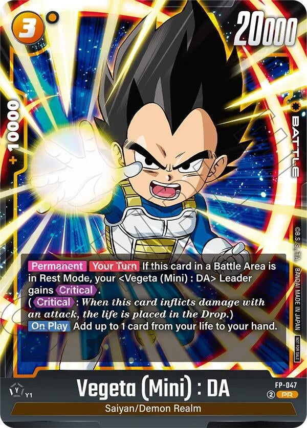 Image for Vegeta (Mini) : DA - FP-047 (Tournament Pack 07) (FP-047) - Dragon Ball Super: Fusion World
