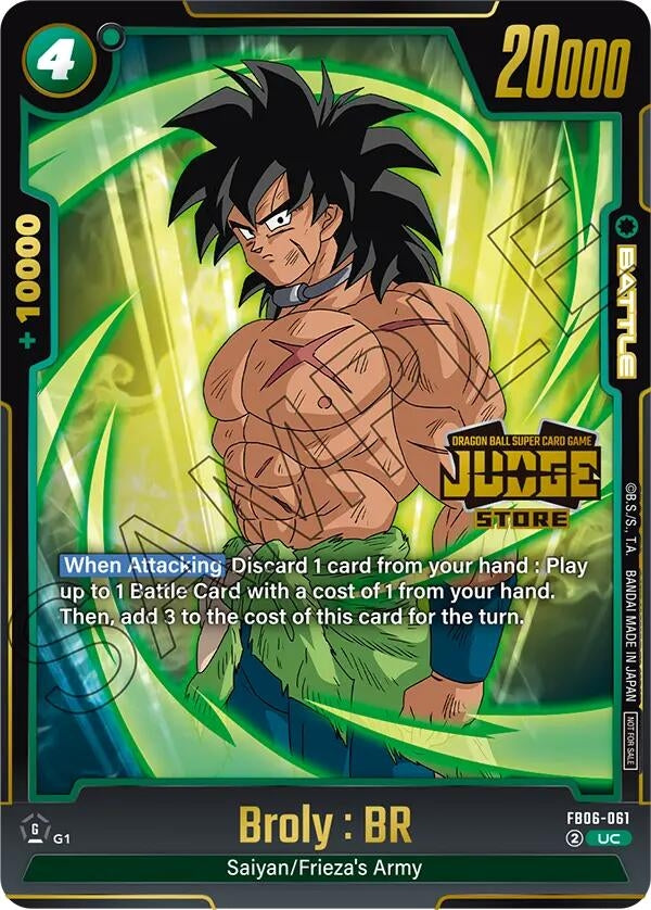Image for Broly : BR (Judge Pack (Store Judge) 04) (FB06-061) - Dragon Ball Super: Fusion World