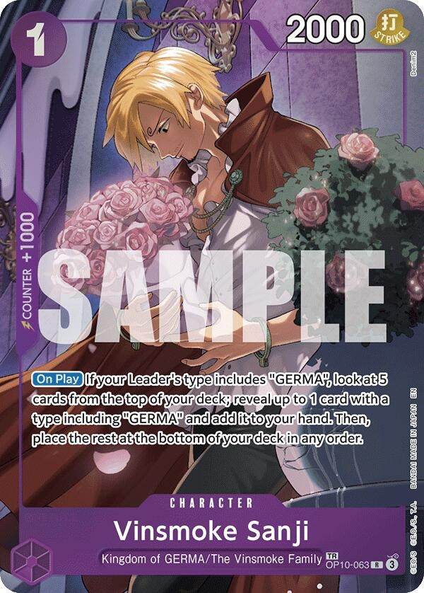 Image for Vinsmoke Sanji (TR) (OP10-063) (Legacy of the Master) - One Piece Card Game