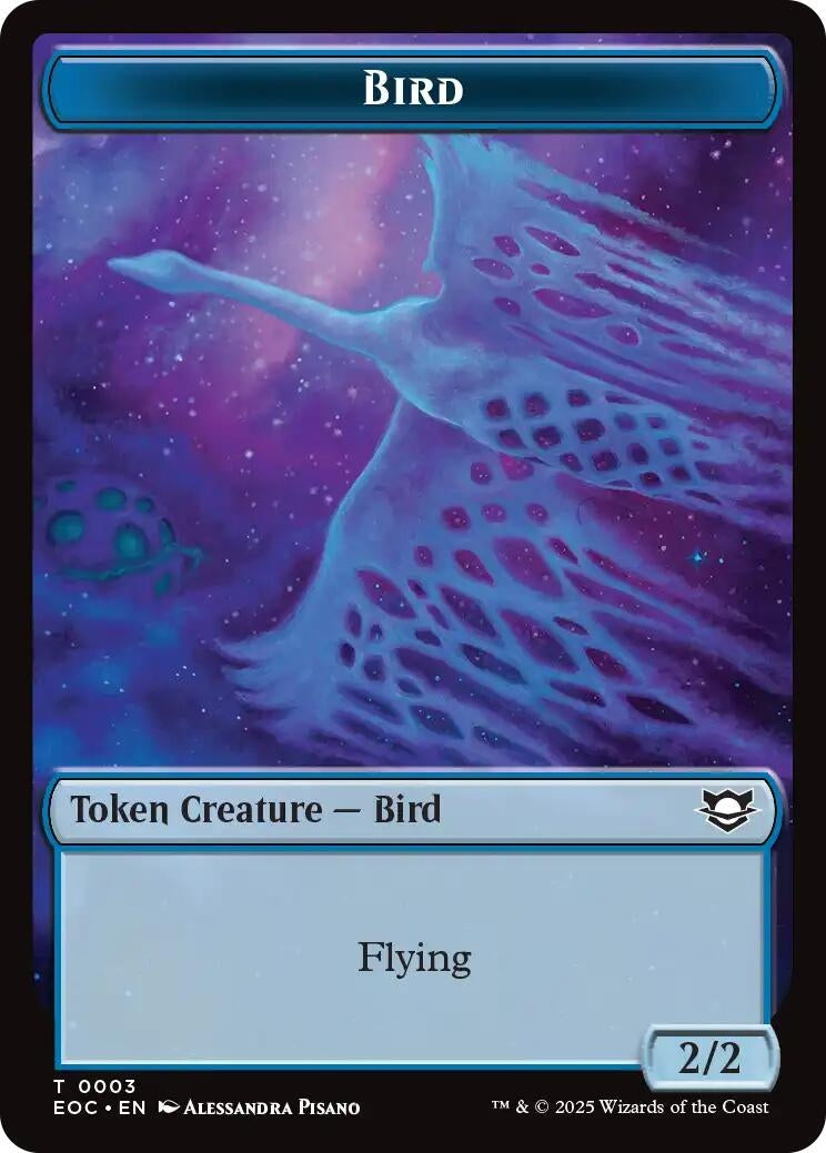 Image for Bird // Golem (0012) Double-Sided Token (3 // 12) - Magic: The Gathering