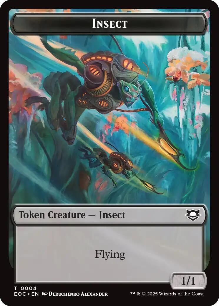 Image for Insect // Beast (0005) Double-Sided Token (4 // 5) - Magic: The Gathering