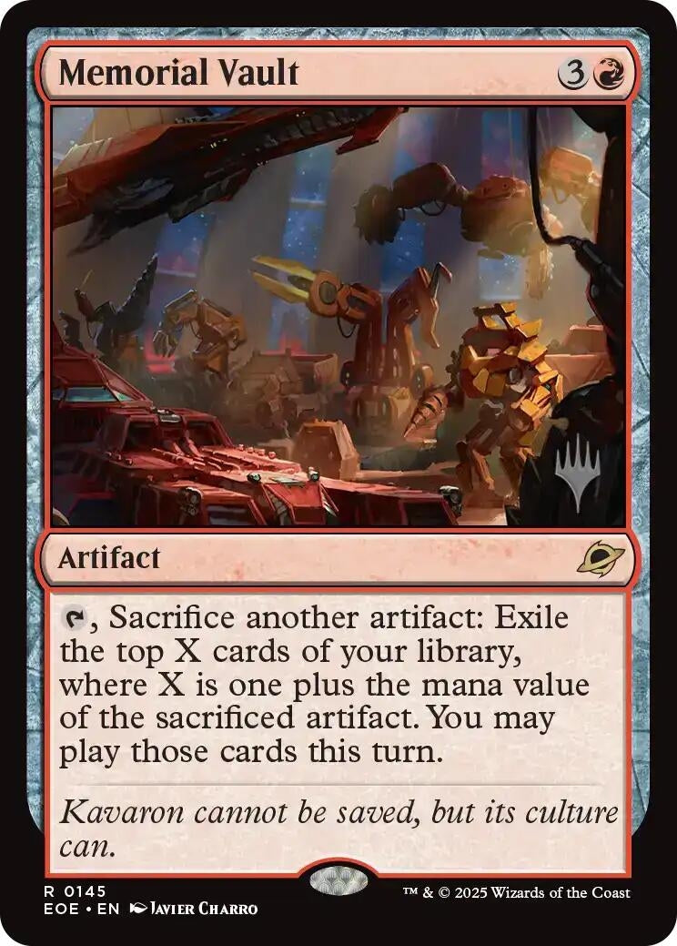Image for Memorial Vault (145) - Magic: The Gathering