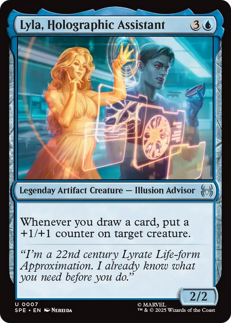 Image for Lyla, Holographic Assistant (7) - Magic: The Gathering