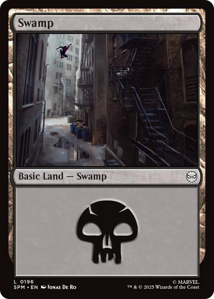 Image for Swamp (0196) (196) (Marvel's Spider-Man) - Magic: The Gathering