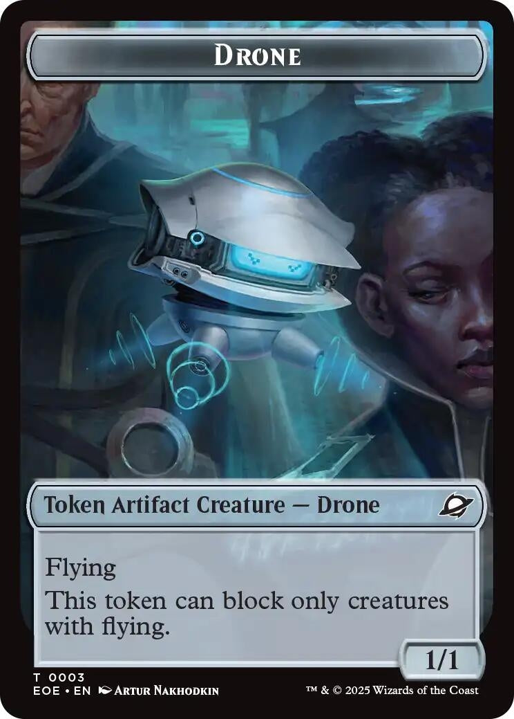 Image for Drone // Lander (0005) Doubled-Sided Token (3 // 5) (Edge of Eternities) - Magic: The Gathering
