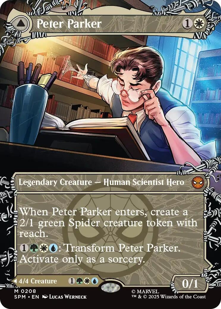 Image for Peter Parker (0208) (Borderless) (208) (Marvel's Spider-Man) - Magic: The Gathering