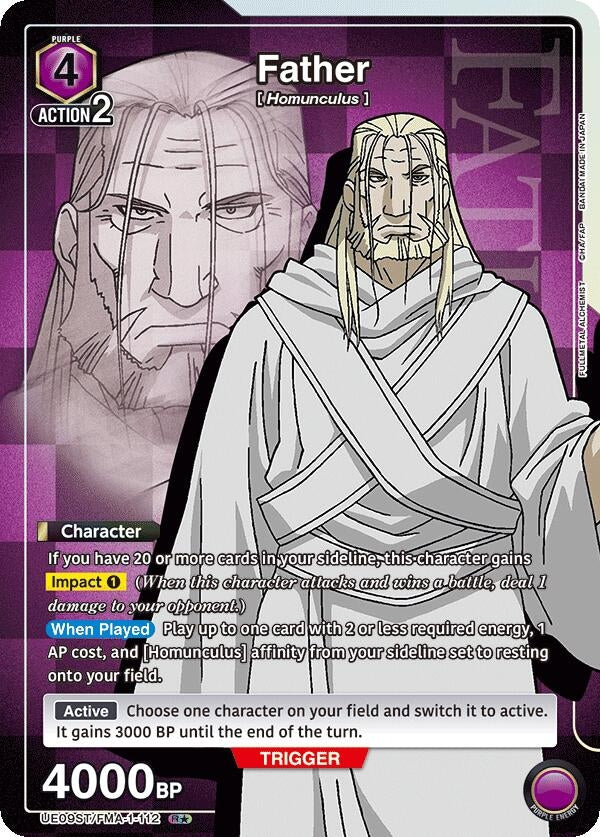 Image for Father (R*) (UE09ST/FMA-1-112) (UE09ST: FULLMETAL ALCHEMIST Starter Deck) - Union Arena