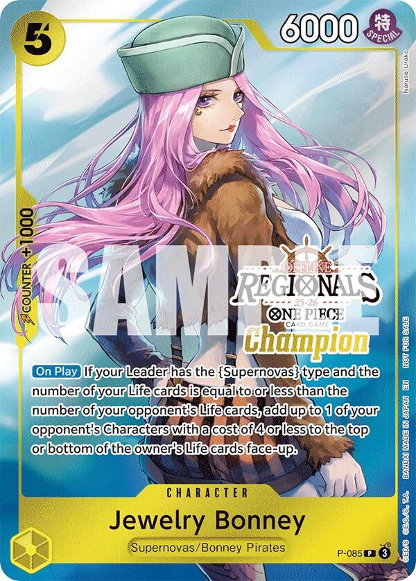 Image for Jewelry Bonney (Offline Regional Champion Card Set 2025 Vol.2) (P-085) (One Piece Promotion Cards) - One Piece Card Game