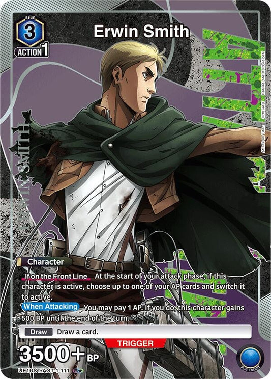 Image for Erwin Smith (R*) (UE10ST/AOT-1-111) (UE10ST: Attack on Titan Starter Deck) - Union Arena