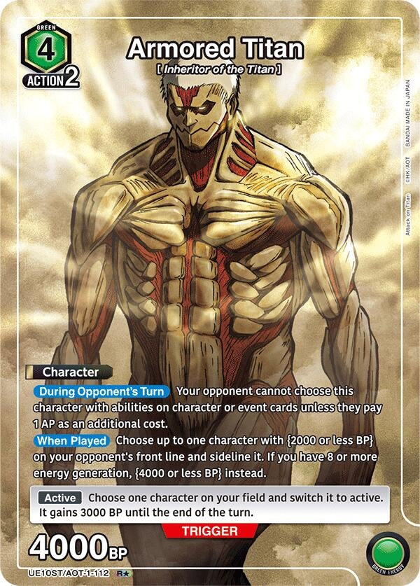 Image for Armored Titan (R*) (UE10ST/AOT-1-112) (UE10ST: Attack on Titan Starter Deck) - Union Arena