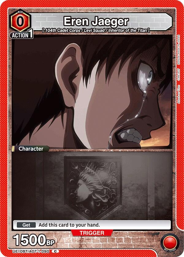 Image for Eren Jaeger (090) (UE10BT/AOT-1-090) (UE10BT: Attack on Titan) - Union Arena