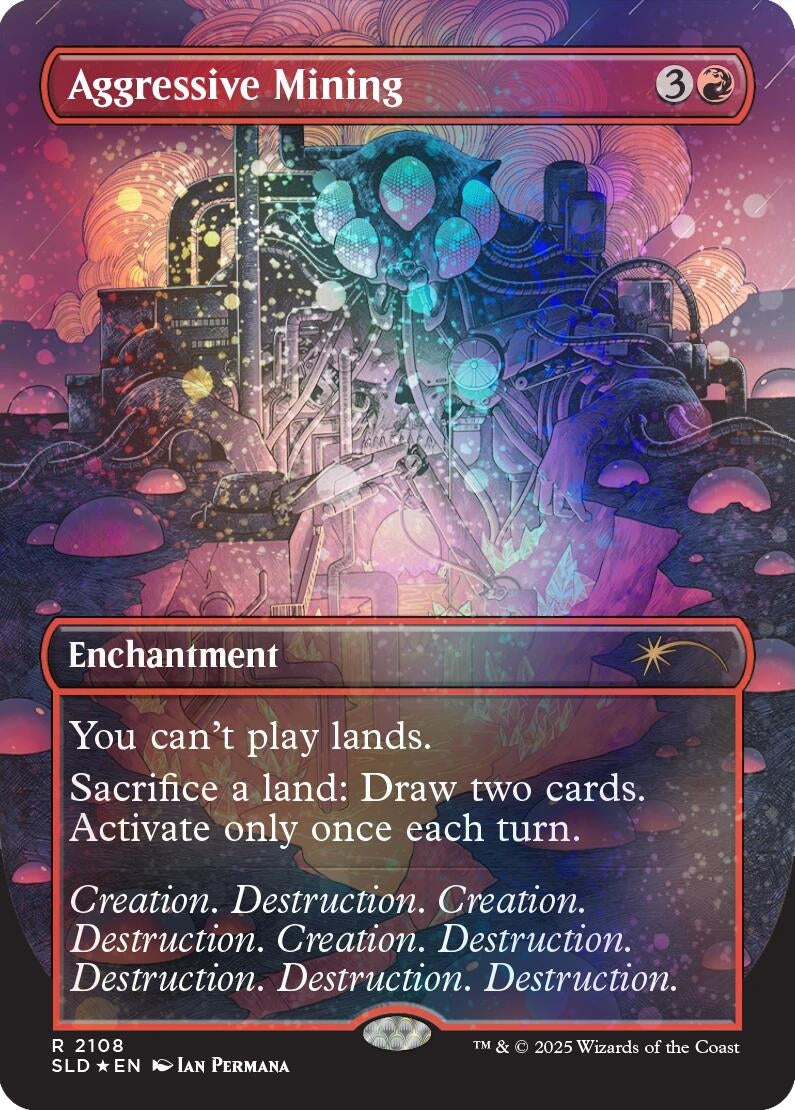 Aggressive Mining (Galaxy Foil) (2108) (Secret Lair Drop Series)