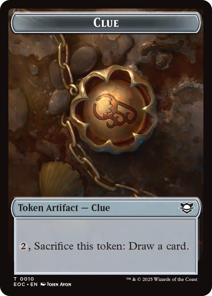 Image for Clue // Beast (0005) Double-Sided Token (10 // 5) - Magic: The Gathering