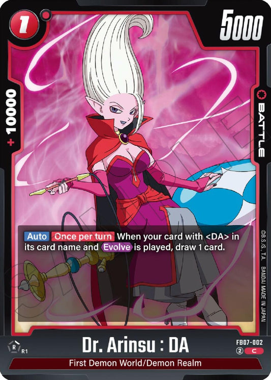 Image for Dr. Arinsu : DA (FB07-002) (Wish For Shenron) - Dragon Ball Super: Fusion World