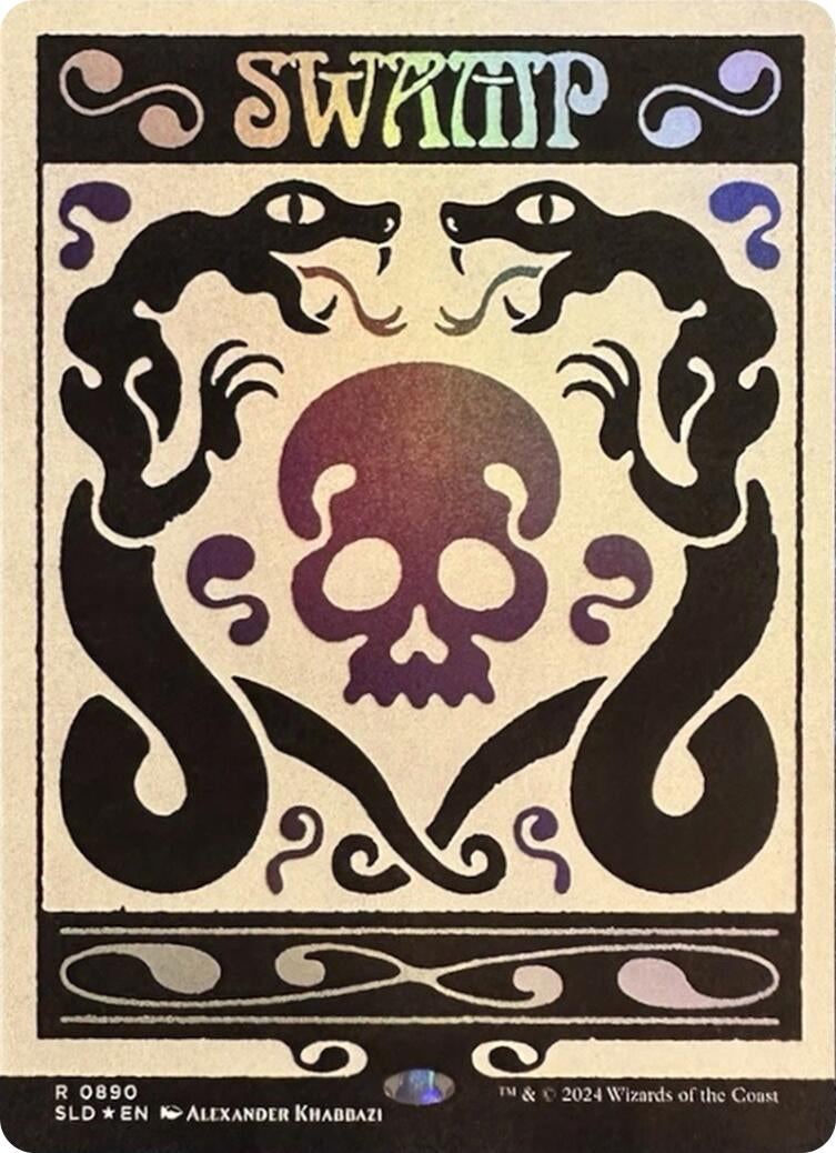 Image for Swamp (0890) (Rainbow Foil) (890) - Magic: The Gathering