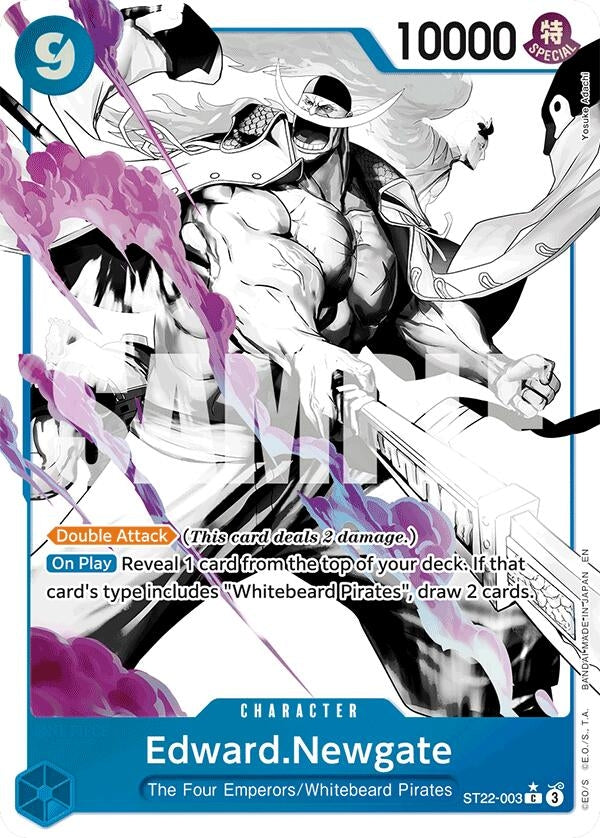 Image for Edward.Newgate (Parallel) (ST22-003) (Starter Deck 22: Ace & Newgate) - One Piece Card Game